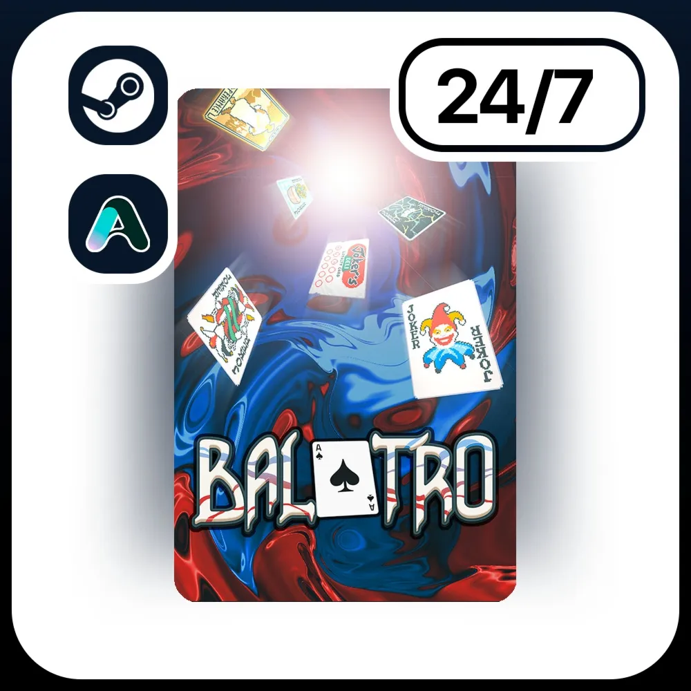 АВТО BALATRO \ STEAM ПОДАРКОМ ДЛЯ KZ | RU | UA | CIS 24/7