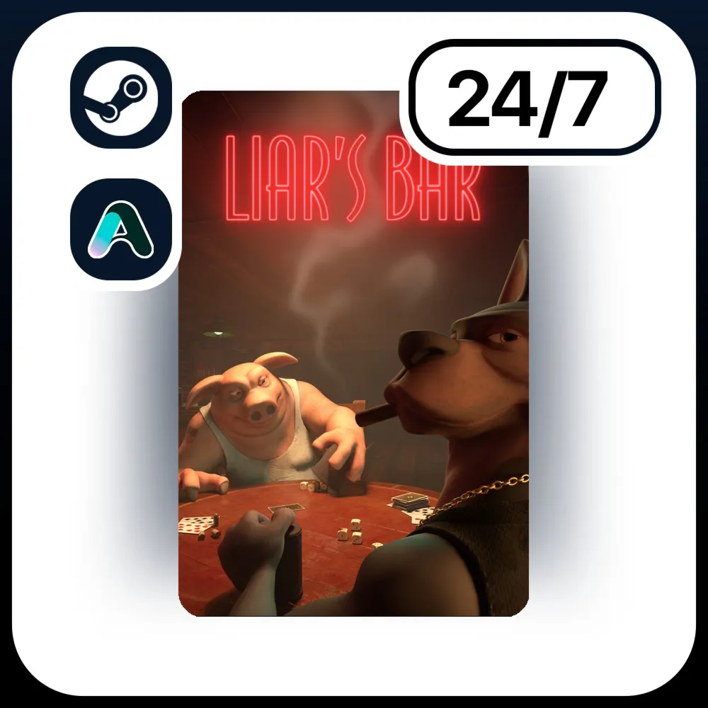АВТО LIAR'S BAR \ STEAM ПОДАРКОМ ДЛЯ KZ | RU | UA | CIS 24/7