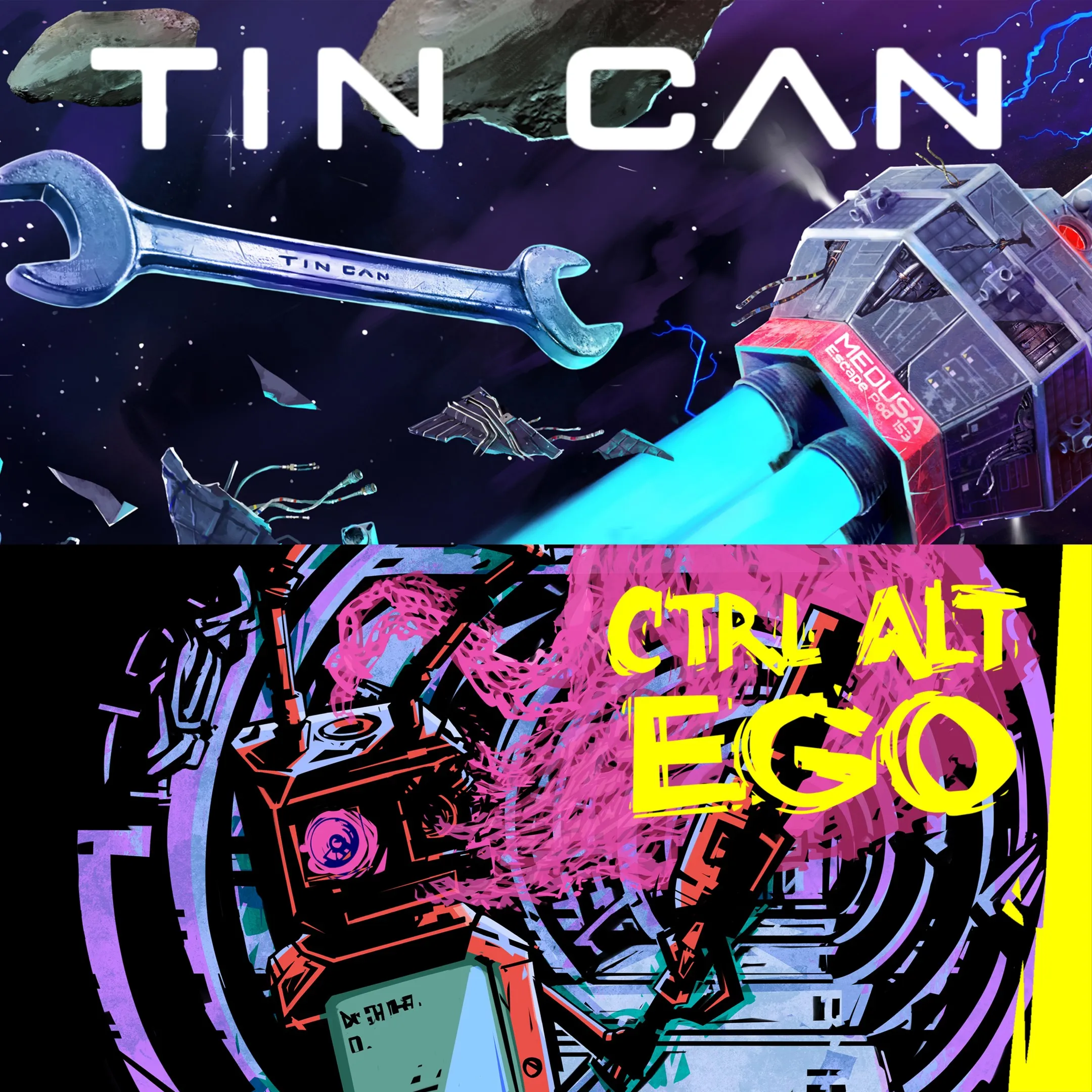 Out of Control: Space Survival Bundle: Ctrl Alt Ego + Tin Can: Supporter Edition | XB