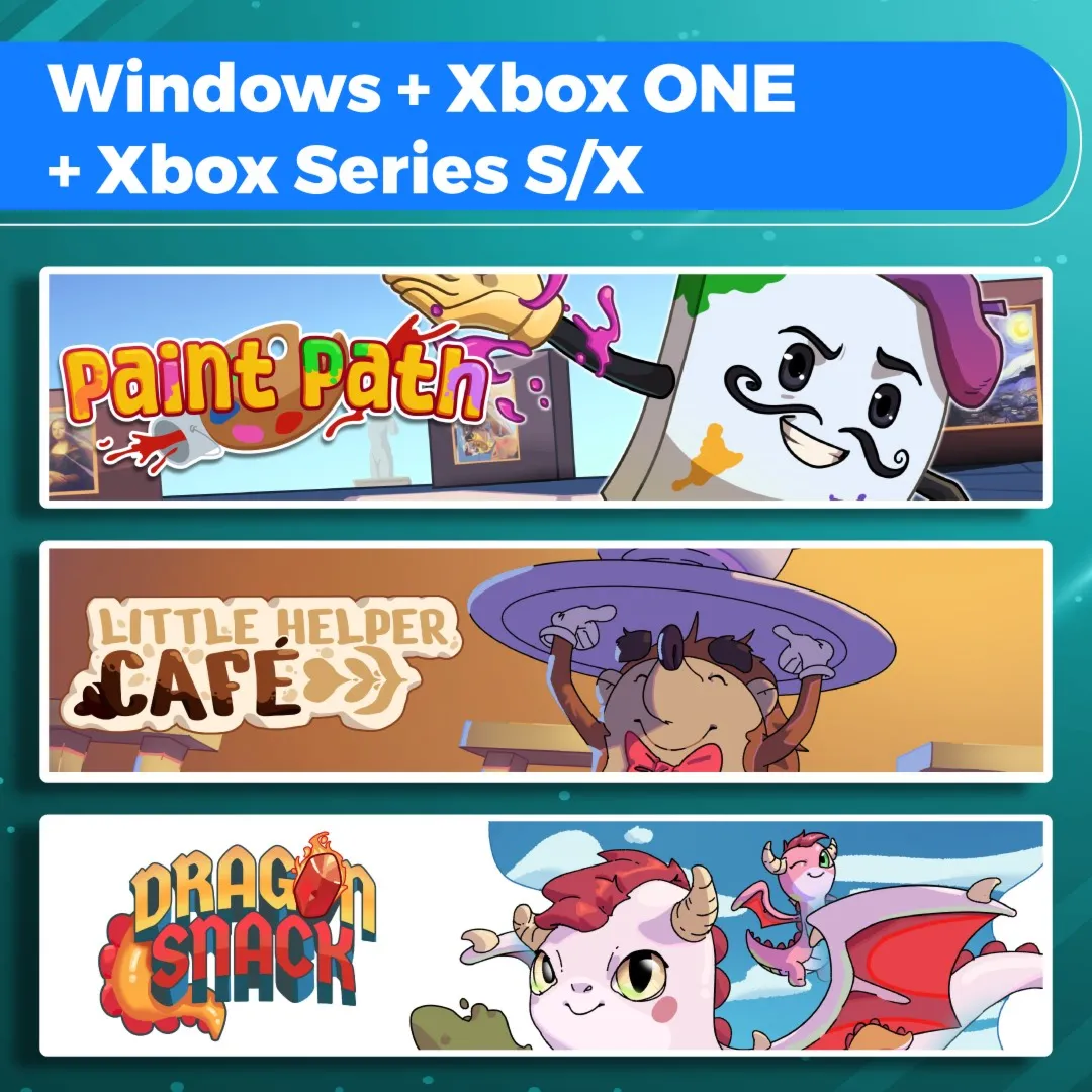 Paint Path + Little Helper Cafe + Dragon Snack (Bundle) | XBOX+PC | На любой аккаунт