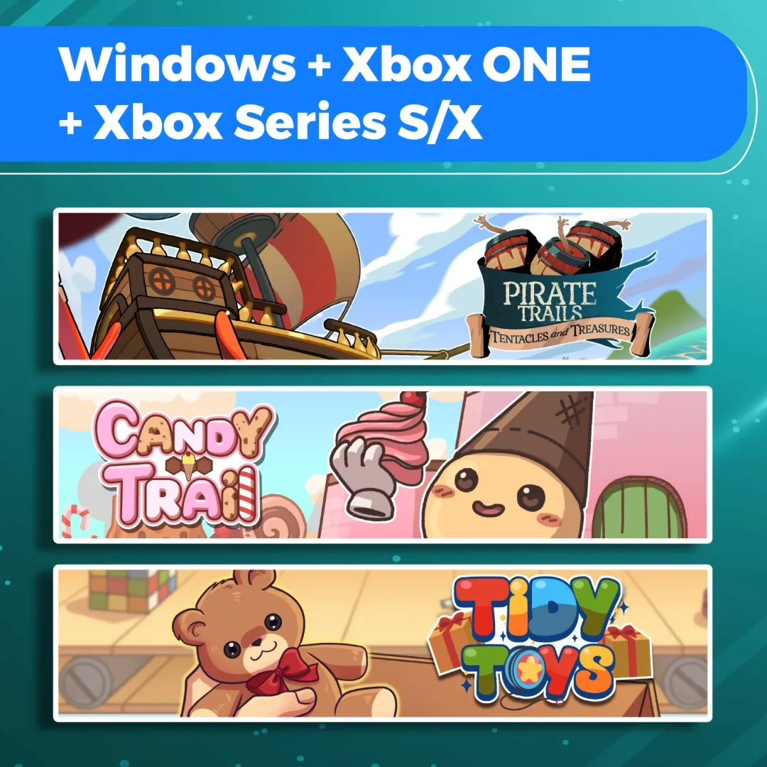 Pirate Trails: Tentacles and Treasures + Candy Trail + Tidy Toys (Bundle) | XBOX+PC |