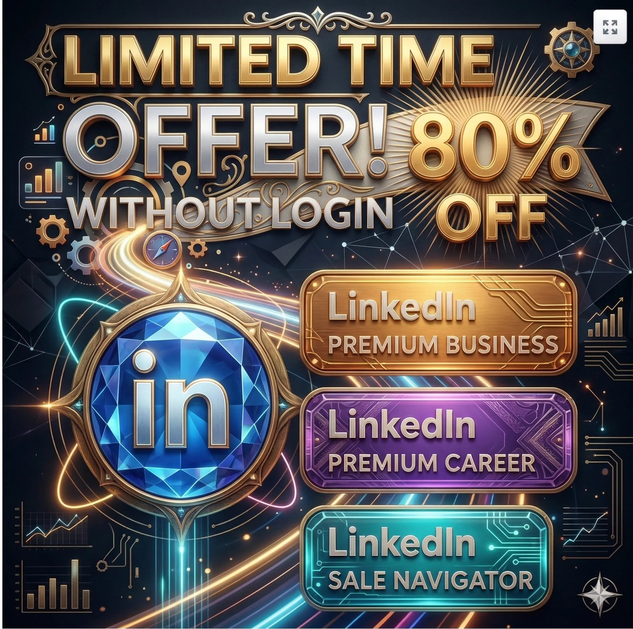 [LinkedIn Premium + Sales Navigator] через ссылку