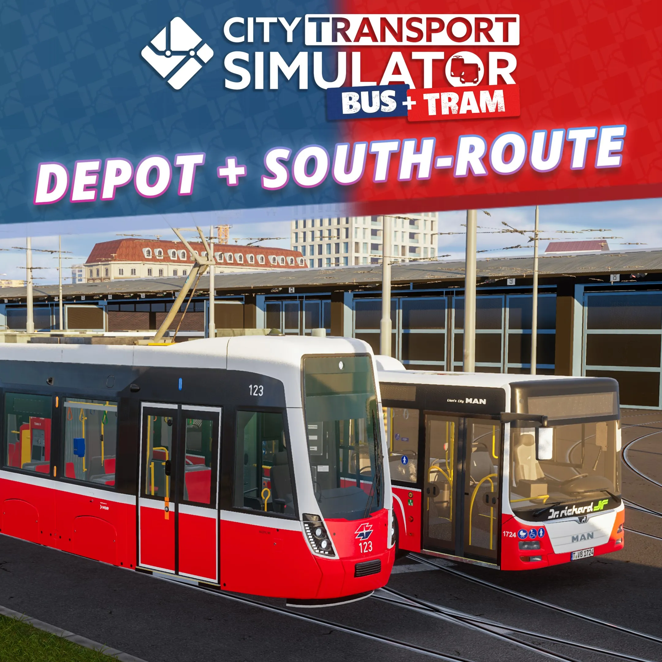 City Transport Simulator - Map DLC: Bus & Tram Depot + South-Route | XBOX+PC | На люб