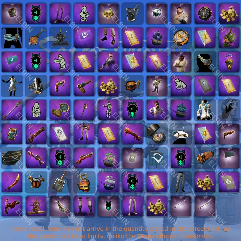 Sea of ThievesТвич Дропсы89 предметов + 