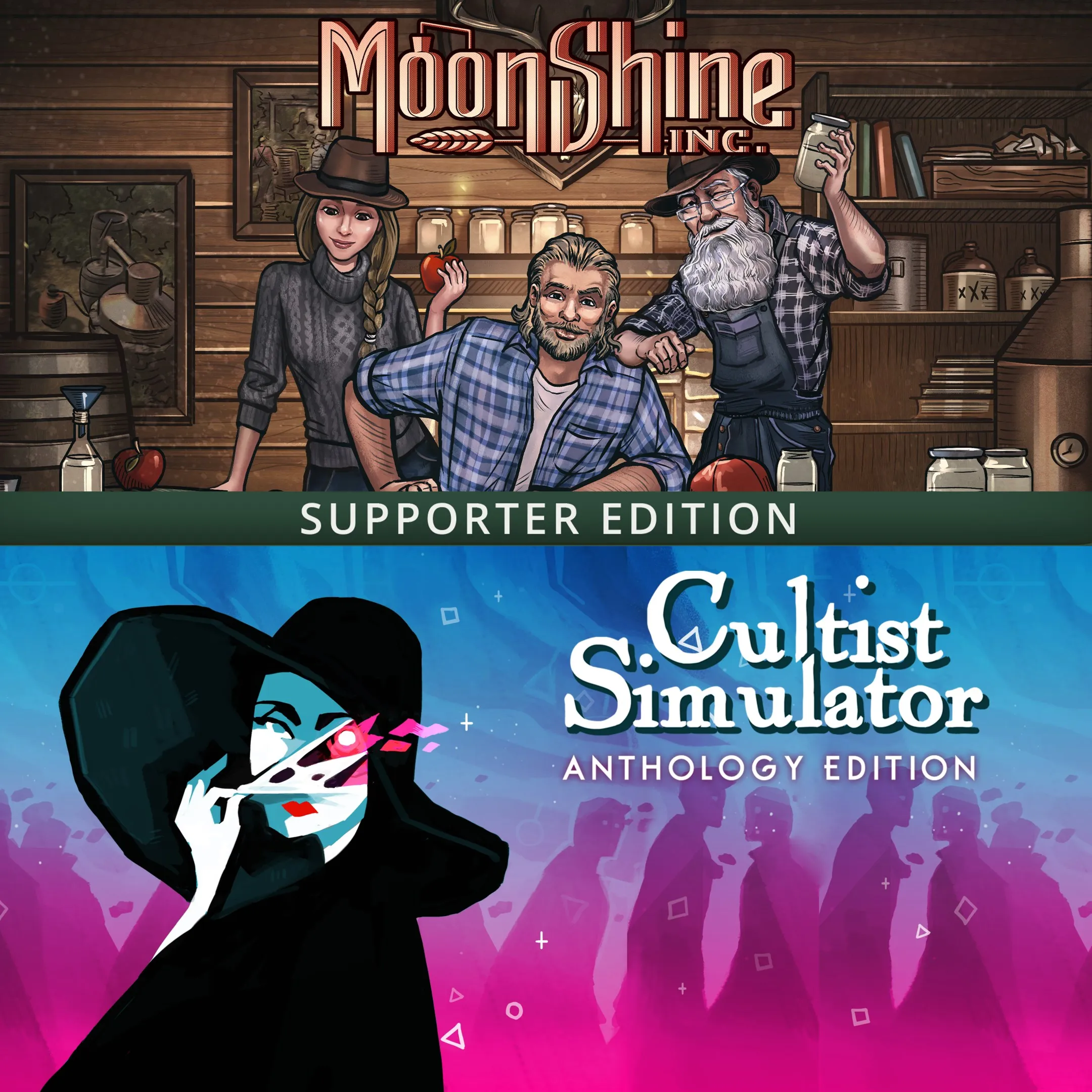 Elixirs and Enigmas Bundle: Moonshine Inc. Supporter Edition + Cultist Simulator: Ant