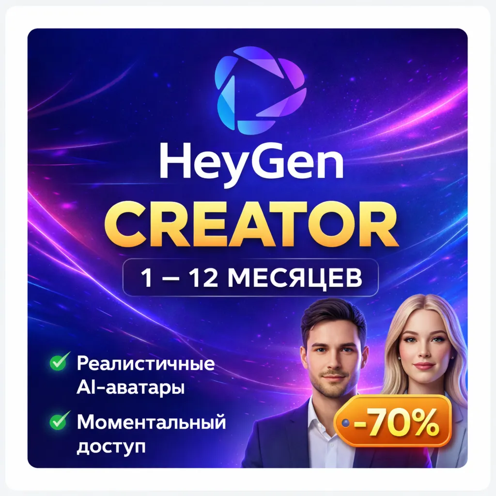 HeyGen Creator | Подписка на 1 - 12 месяцев | Моментально | Аккаунт