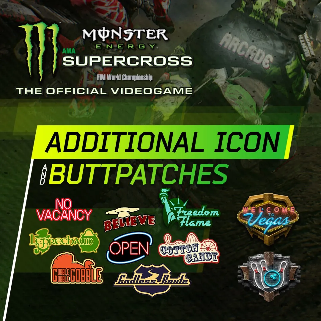 Monster Energy Supercross - Additional Icons & Buttpatches | XBOX | На любой аккаунт