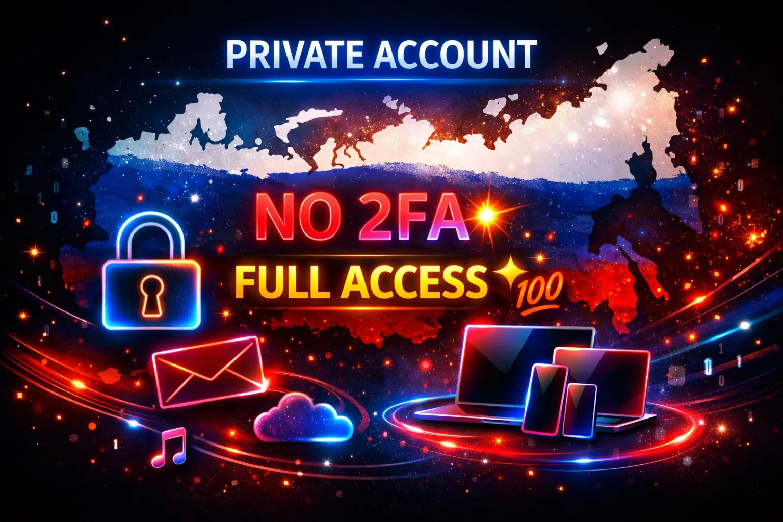 ???????? Apple ID  ????????россия  | Личный аккаунт  No 2FA  Полный доступ 