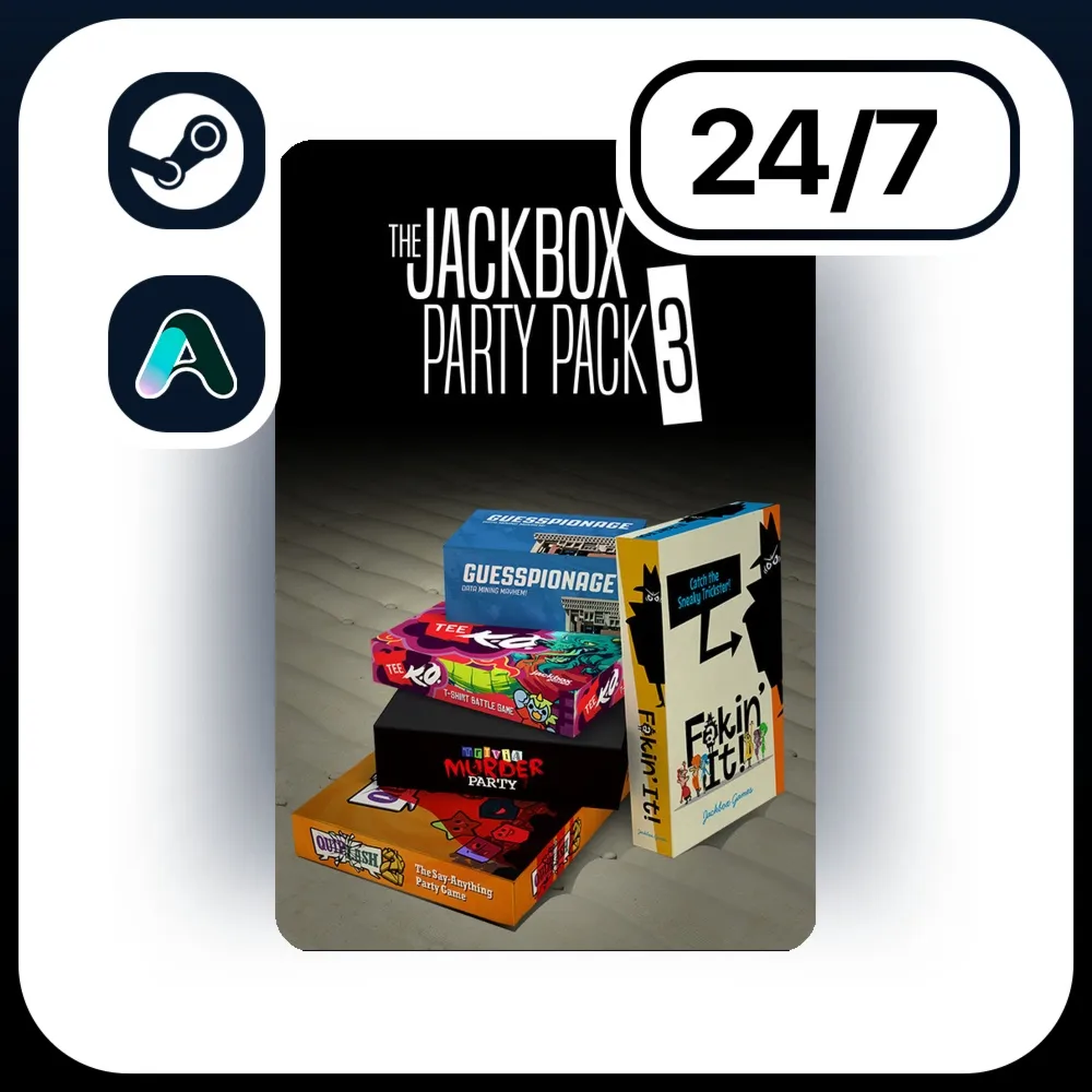 АВТО THE JACKBOX PARTY PACK 3 \ STEAM ПОДАРКОМ ДЛЯ KZ | RU | UA | CIS 24/7