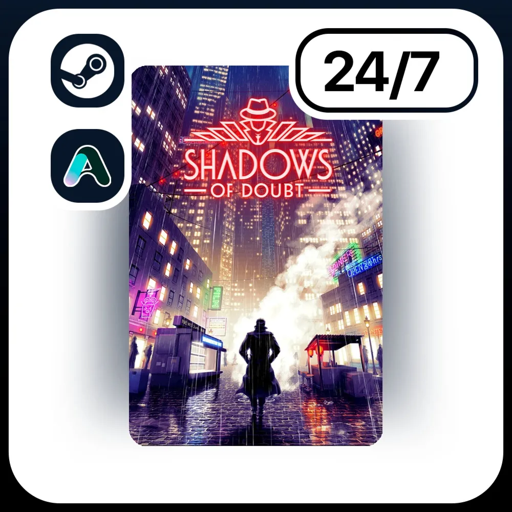 АВТО SHADOWS OF DOUBT \ STEAM ПОДАРКОМ ДЛЯ KZ | RU | UA | CIS 24/7