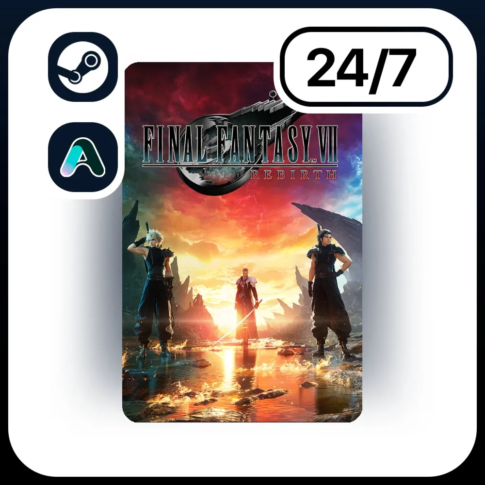АВТО FINAL FANTASY VII REBIRTH \ STEAM ПОДАРКОМ ДЛЯ KZ | UA | CIS 24/7
