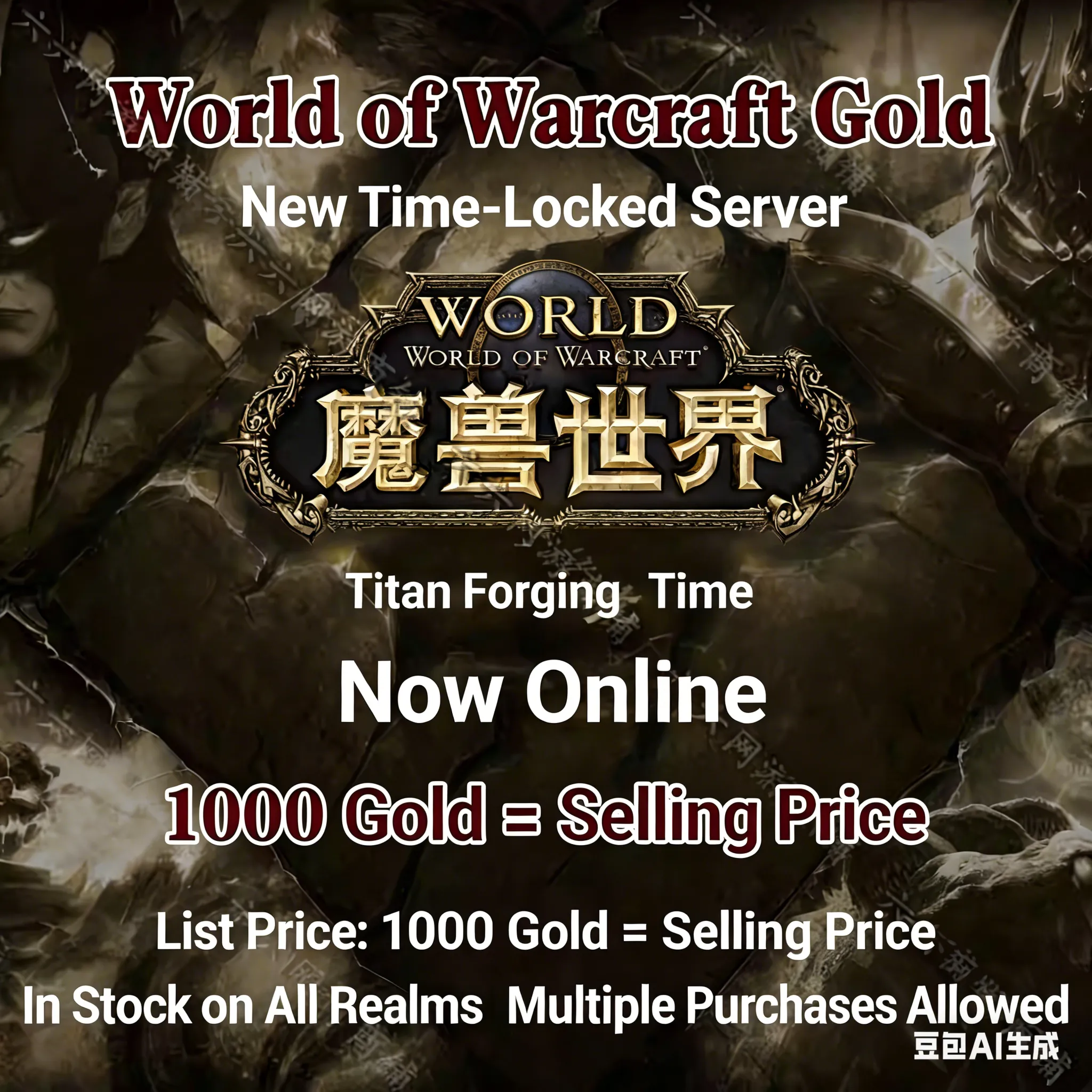 Серверы World of Warcraft Classic: Орда Альянс 1-6 | 1000 золотых монет