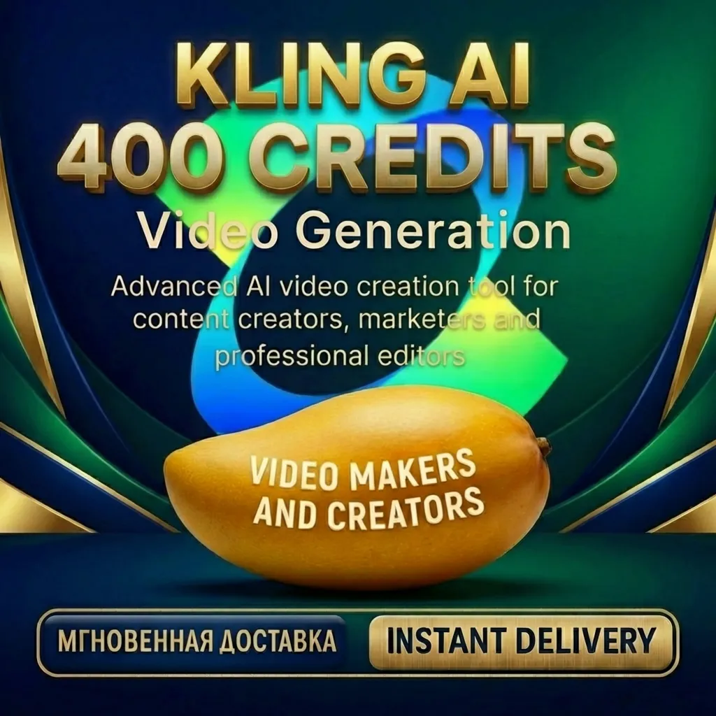 Kling AI — 400 кредитов для генерации видео