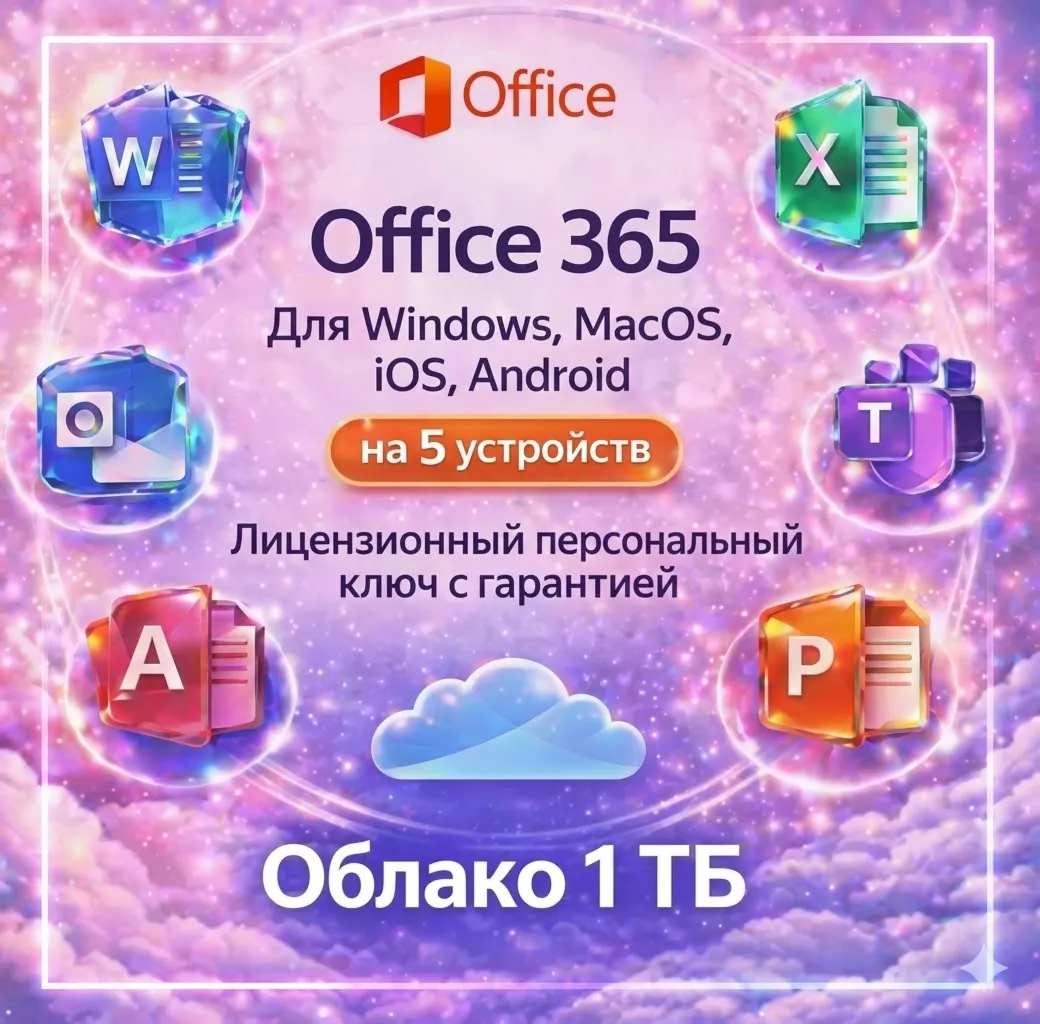 Microsoft Office 365 1 год 1 личный
