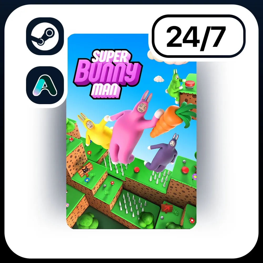 АВТО SUPER BUNNY MAN \ STEAM ПОДАРКОМ ДЛЯ KZ | RU | UA | CIS 24/7