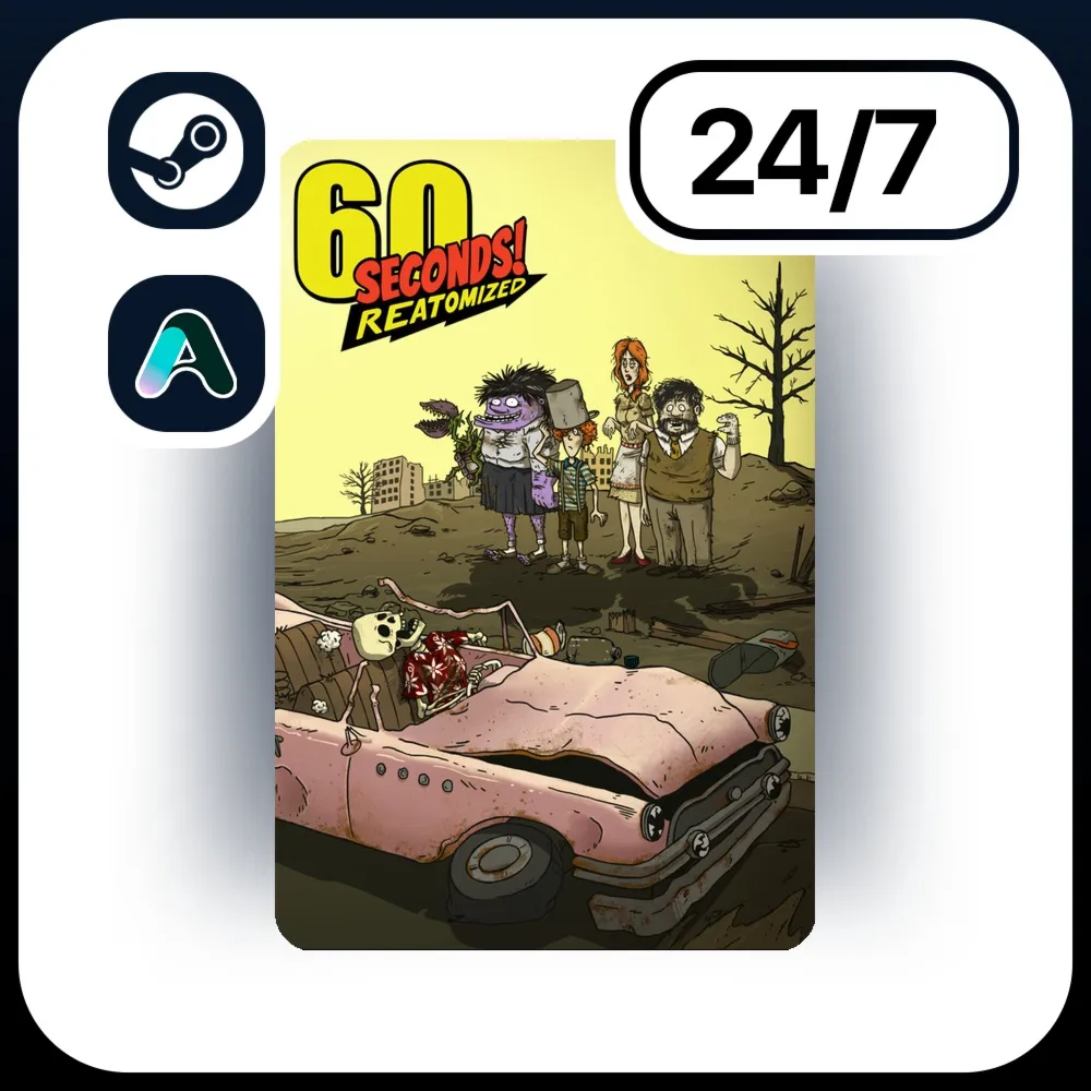 АВТО 60 SECONDS! REATOMIZED \ STEAM ПОДАРКОМ ДЛЯ KZ | RU | UA | CIS 24/7