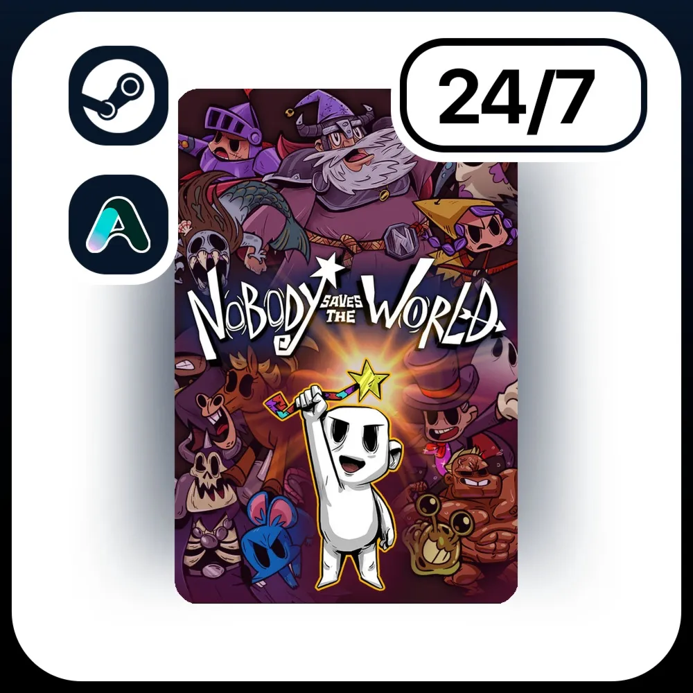 АВТО NOBODY SAVES THE WORLD \ STEAM ПОДАРКОМ ДЛЯ KZ | RU | UA | CIS 24/7