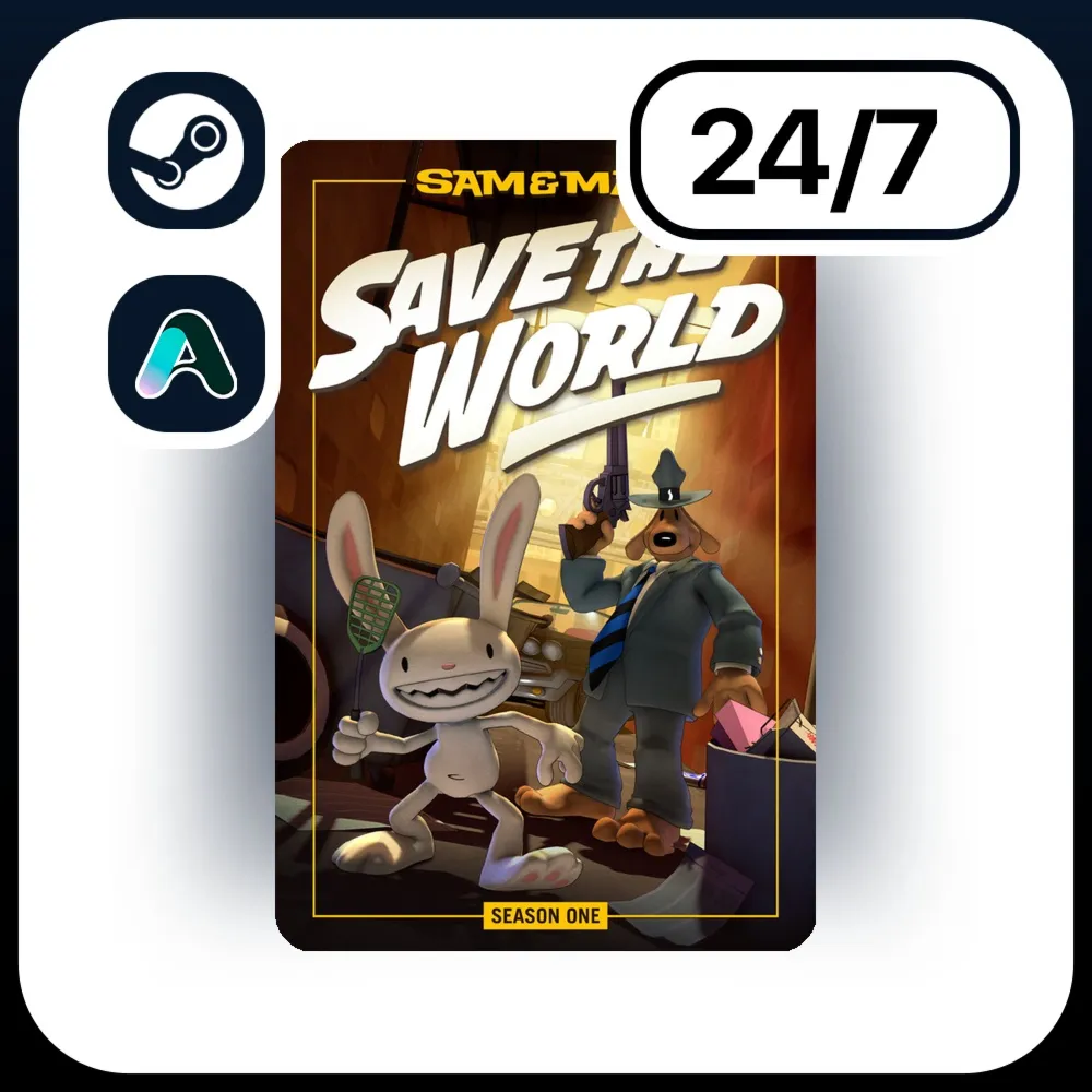 АВТО SAM & MAX SAVE THE WORLD \ STEAM ПОДАРКОМ ДЛЯ KZ | RU | UA | CIS 24/7