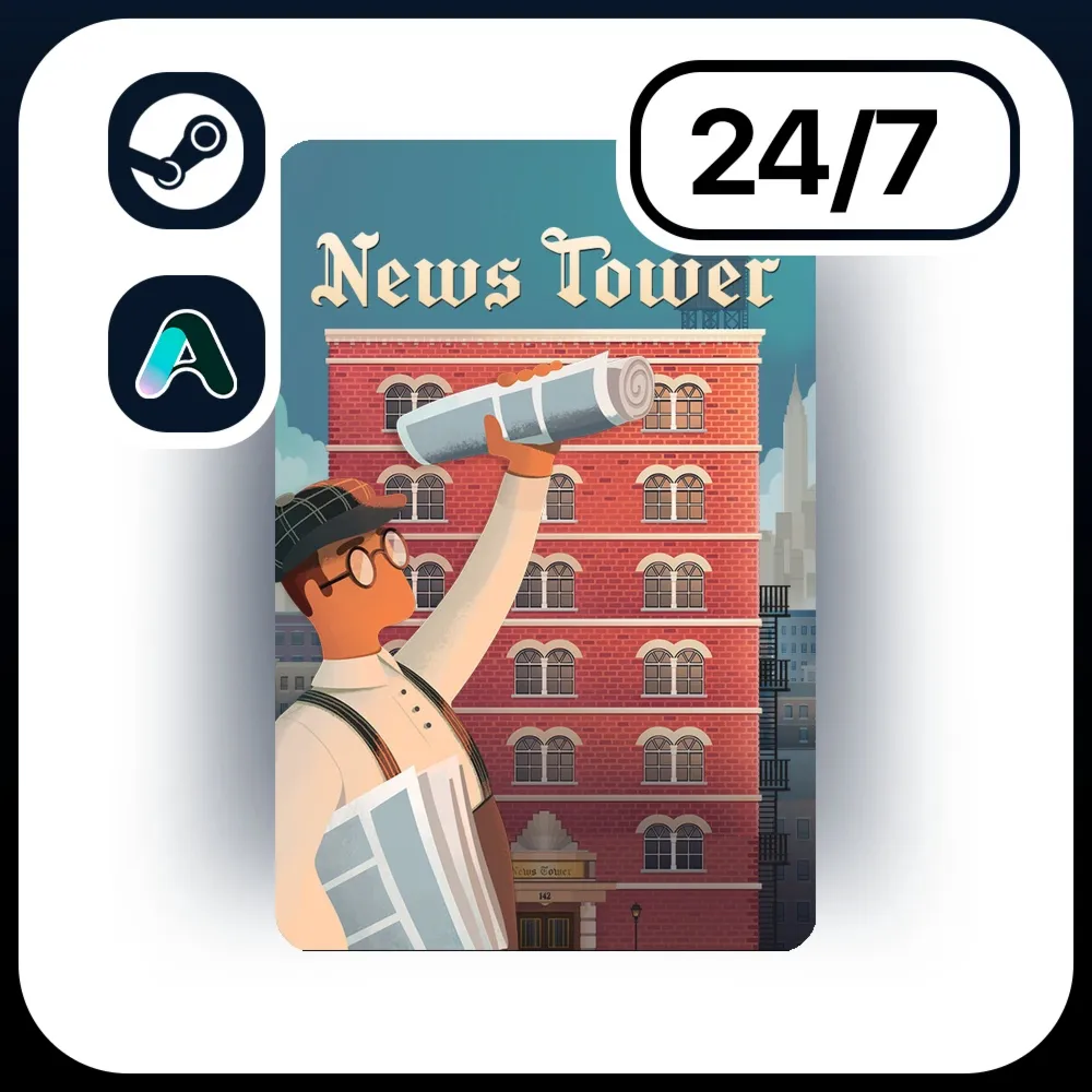АВТО NEWS TOWER \ STEAM ПОДАРКОМ ДЛЯ KZ | RU | UA | CIS 24/7