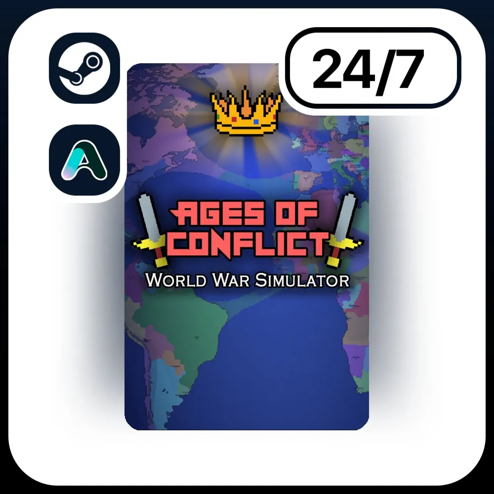 АВТО AGES OF CONFLICT: WORLD WAR SIMULATOR \ STEAM ПОДАРКОМ ДЛЯ KZ | RU | UA | CIS 24