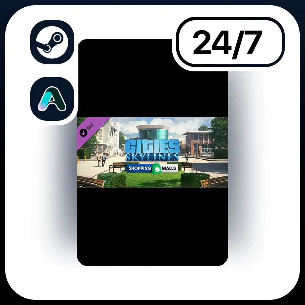 АВТО CITIES: SKYLINES - CONTENT CREATOR PACK: SHOPPING MALLS \ STEAM ПОДАРКОМ ДЛЯ KZ