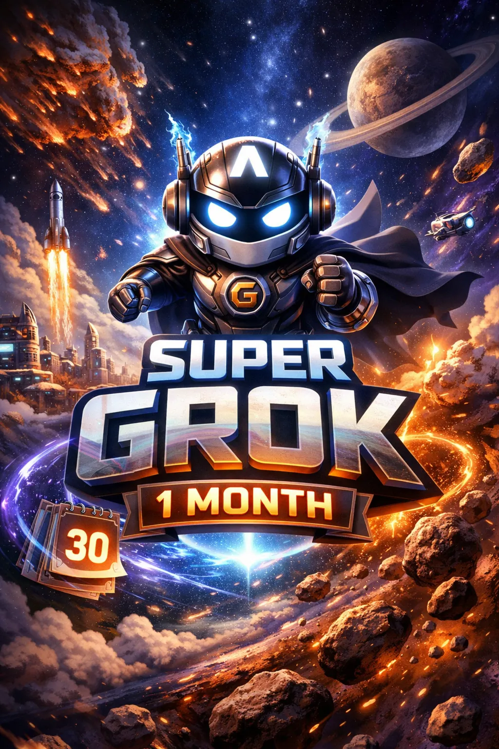 SUPERGROK – Личный аккаунт, подписка на 1 месяц