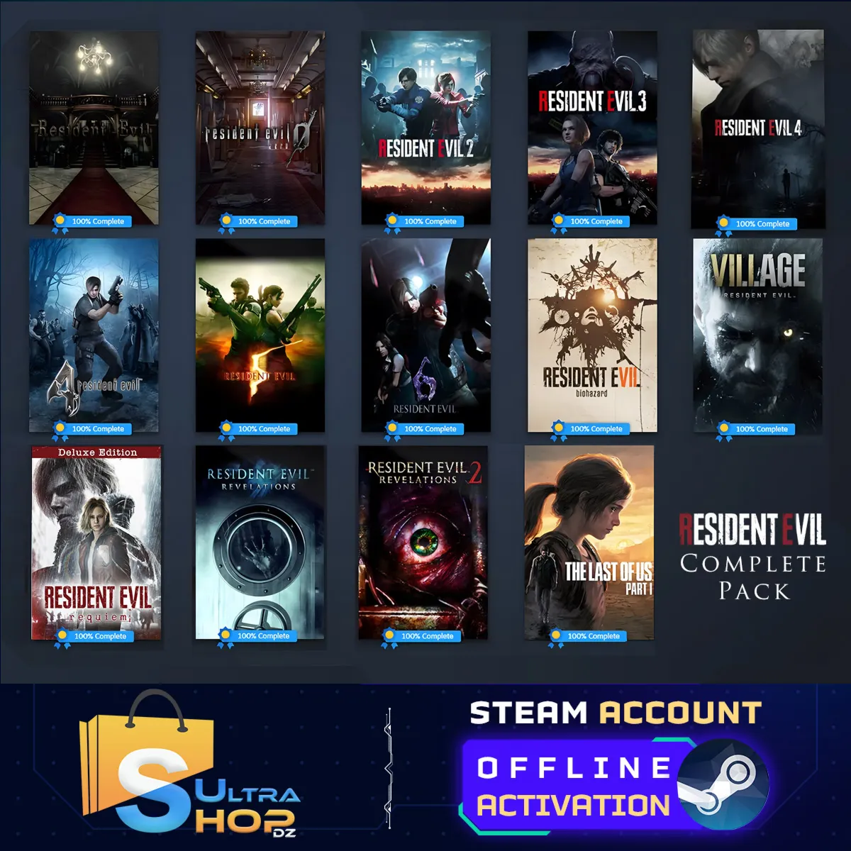  Resident Evil All Parts (14 Games) - Steam Offline 