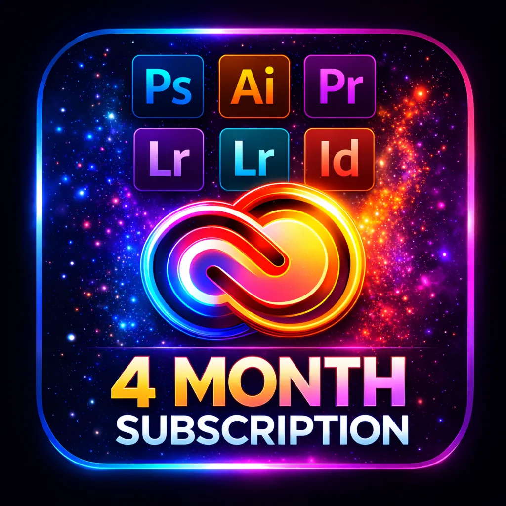 Adobe Creative Cloud Pro 4 Months Account | Full Access | Instant Delivery
