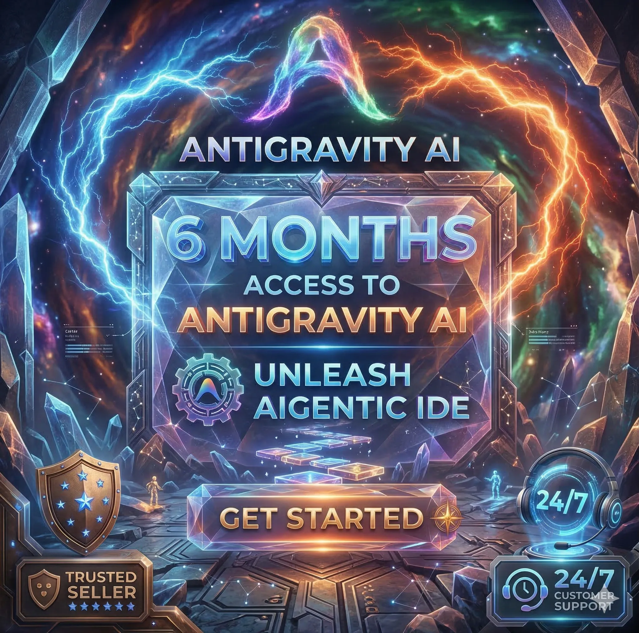 Google Antigravity AI Ultra/Pro + Gemini (бесплатно) | 1–6 месяцев | Поддержка 24/7