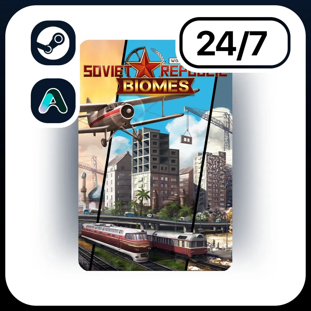 АВТО WORKERS & RESOURCES: SOVIET REPUBLIC - BIOMES \ STEAM ПОДАРКОМ ДЛЯ KZ | RU | UA