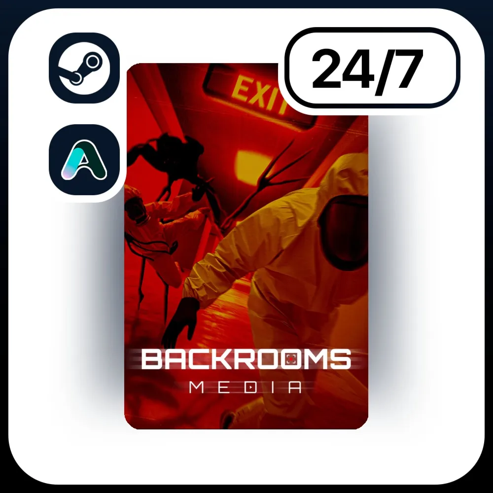 АВТО BACKROOMS MEDIA \ STEAM ПОДАРКОМ ДЛЯ KZ | RU | UA | CIS 24/7