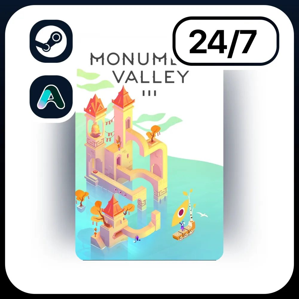 АВТО MONUMENT VALLEY 3 \ STEAM ПОДАРКОМ ДЛЯ KZ | RU | UA | CIS 24/7