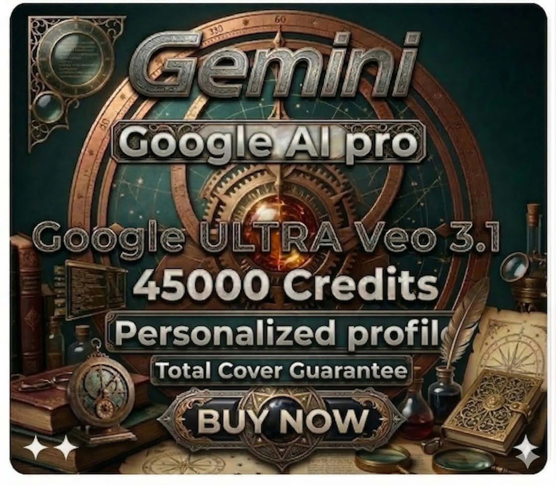 Gemini Google AI Ultra/Pro VEO 3.1 — 45000 кредитов + Antigravity | Полная гарантия