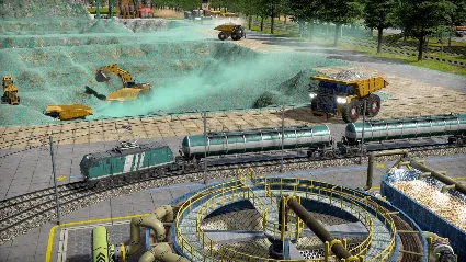 Captain of Industry - Trains expanded DLC - STEAM RU