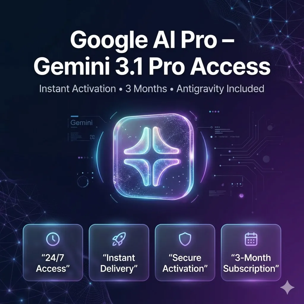 ⚡ GOOGLE AI PRO — 3 МЕСЯЦА | Gemini 3 Pro | Мгновенная ссылка активации | Один клик