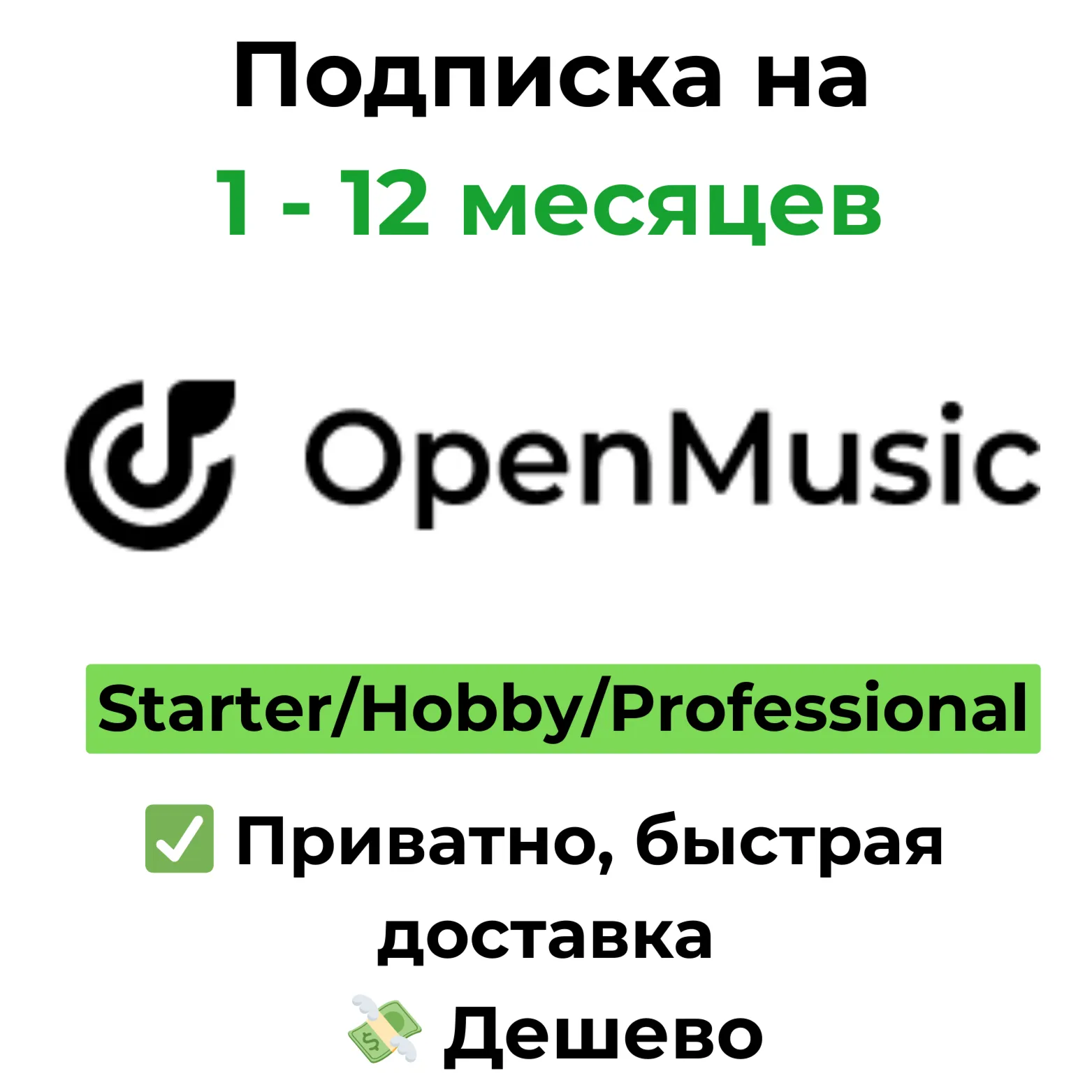 Подписка Openmusic.ai | Starter/Hobby/Professional 1 - 12 месяцев