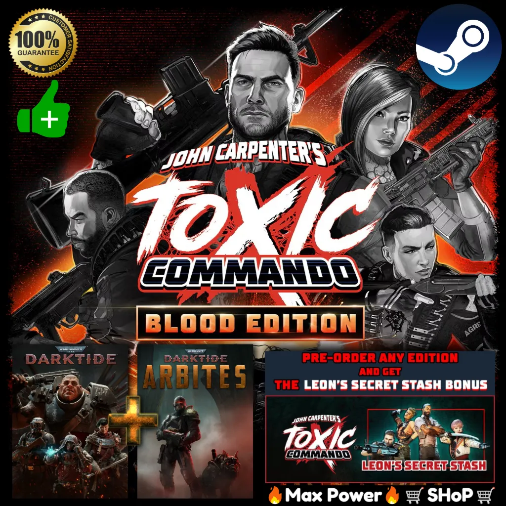 Онлайн John Carpenter's Toxic Commando Blood Edition Все DLC +Warhammer: Darktide+DLC