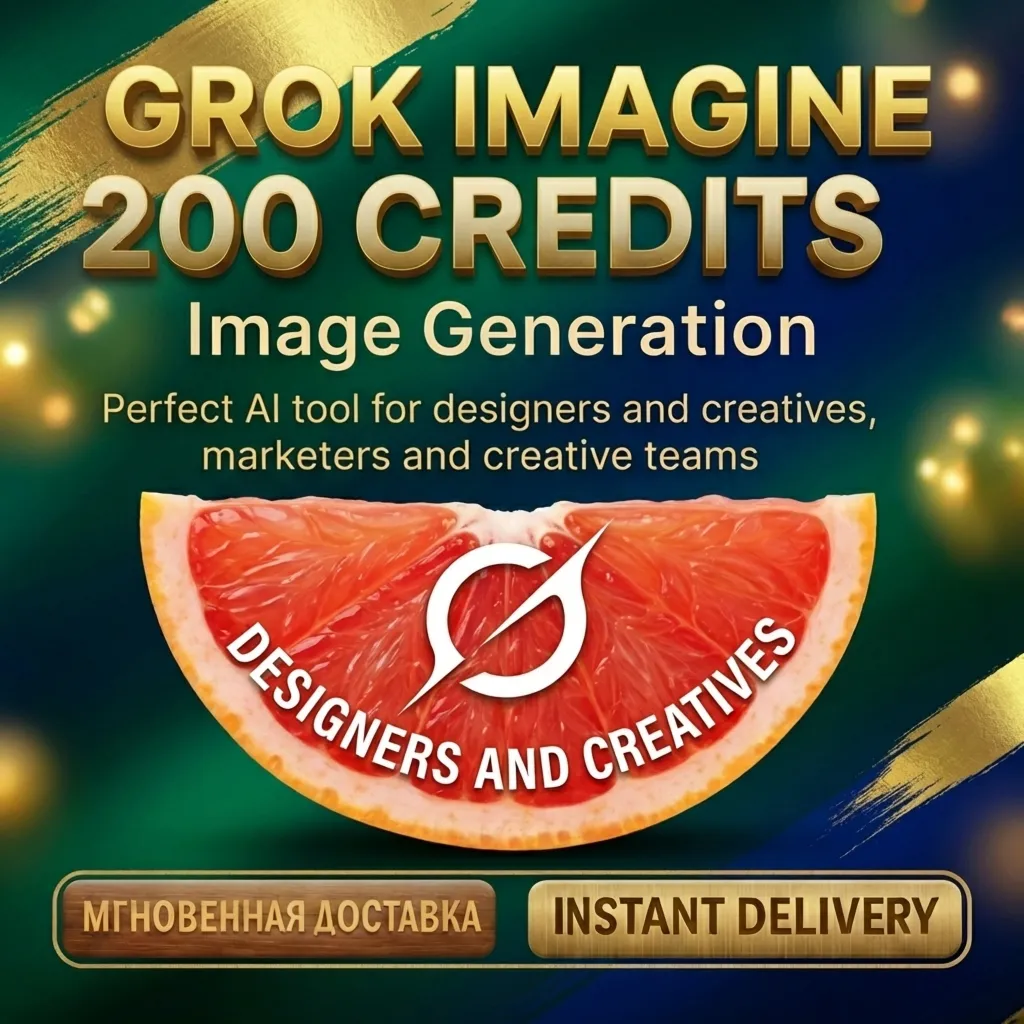 Grok Imagine — 200 Кредитов для генерации изображений