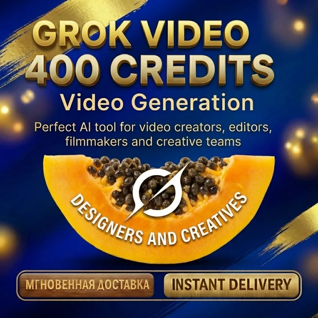 Grok Video AI — 400 кредитов для генерации видео