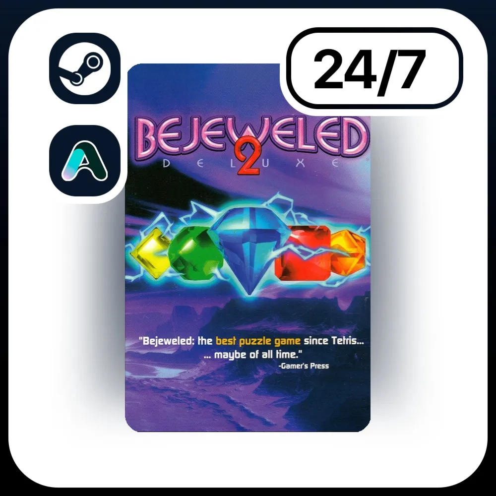 АВТО BEJEWELED 2 DELUXE \ STEAM ПОДАРКОМ ДЛЯ KZ | UA | CIS 24/7