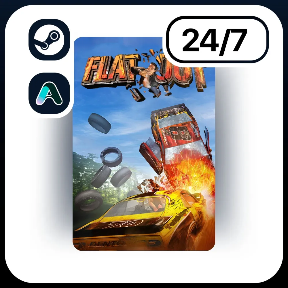 АВТО FLATOUT \ STEAM ПОДАРКОМ ДЛЯ KZ | RU | UA | CIS 24/7