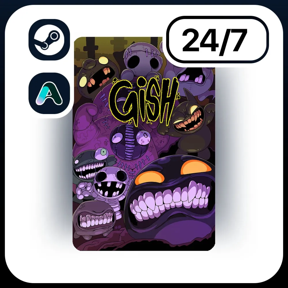 АВТО GISH \ STEAM ПОДАРКОМ ДЛЯ KZ | RU | UA | CIS 24/7