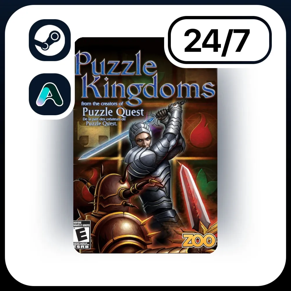 АВТО PUZZLE KINGDOMS \ STEAM ПОДАРКОМ ДЛЯ KZ | RU | UA | CIS 24/7