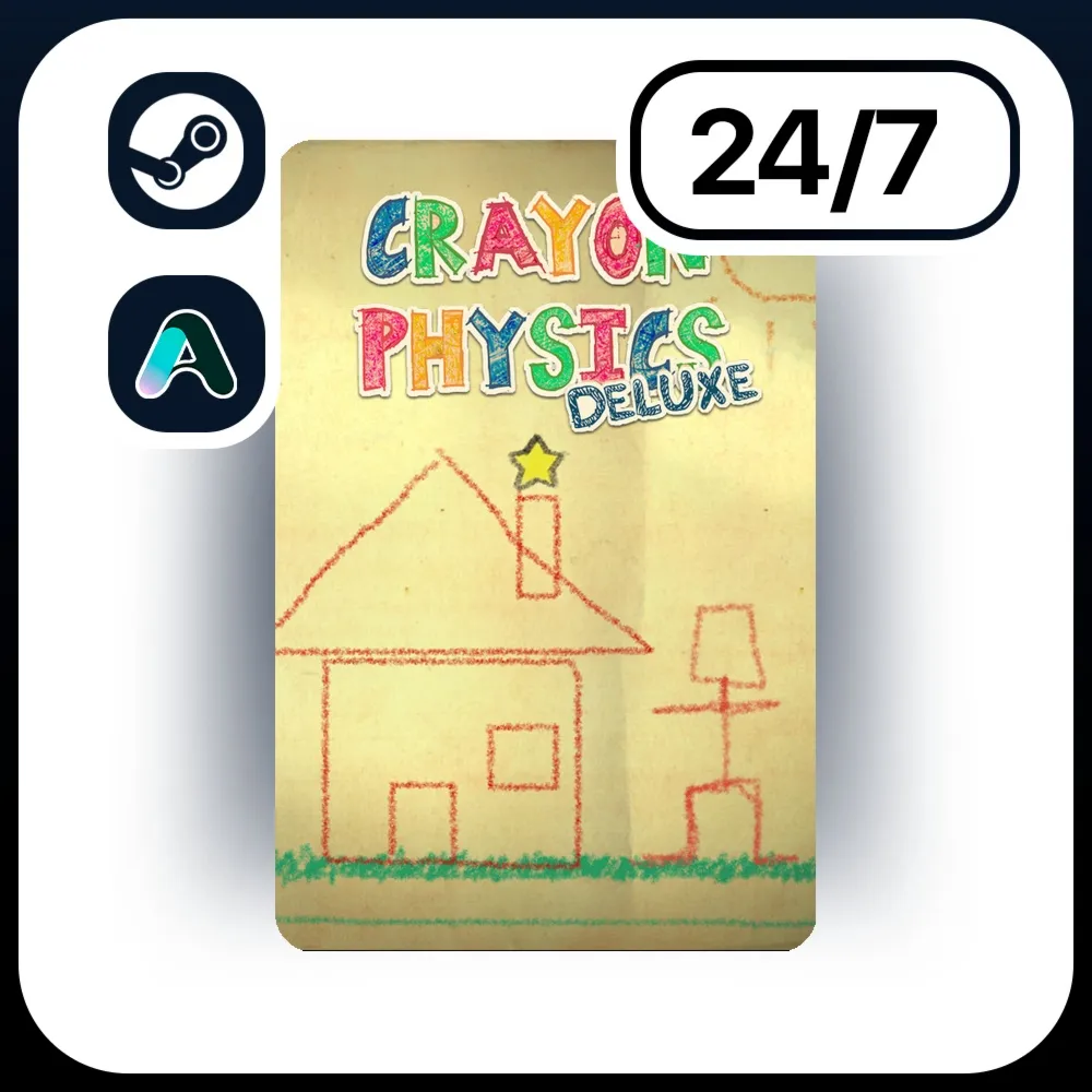 АВТО CRAYON PHYSICS DELUXE \ STEAM ПОДАРКОМ ДЛЯ KZ | RU | UA | CIS 24/7