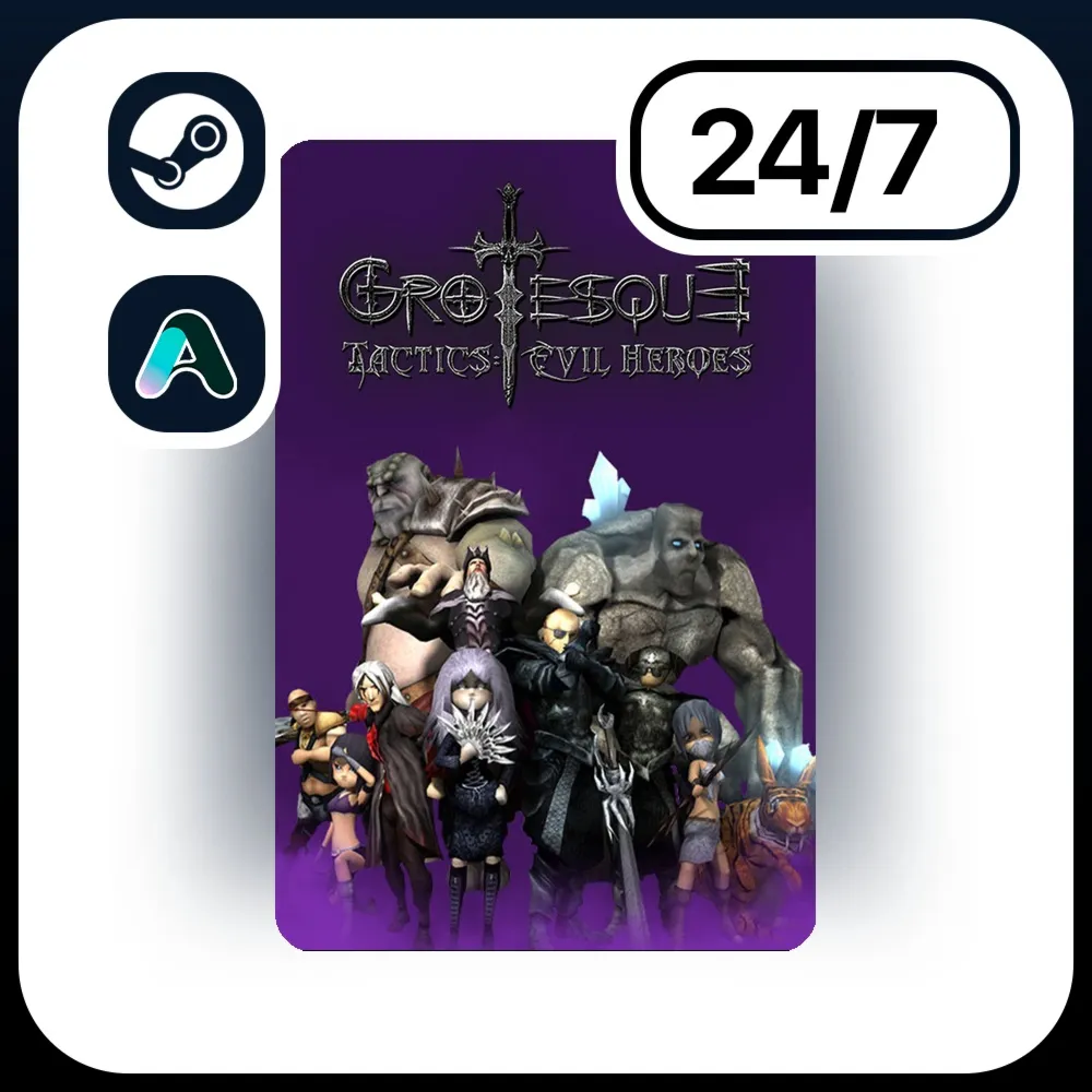 АВТО GROTESQUE TACTICS: EVIL HEROES \ STEAM ПОДАРКОМ ДЛЯ KZ | RU | UA | CIS 24/7