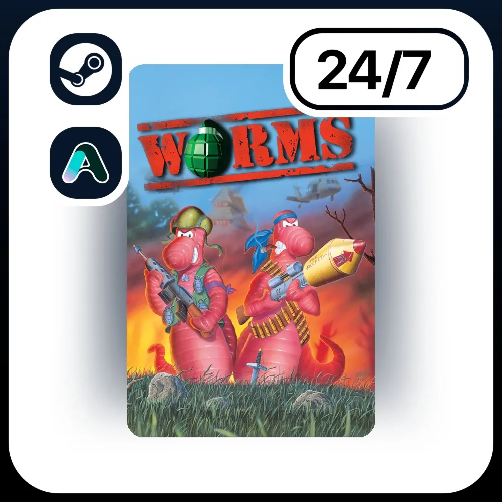 АВТО WORMS \ STEAM ПОДАРКОМ ДЛЯ KZ | UA | CIS 24/7