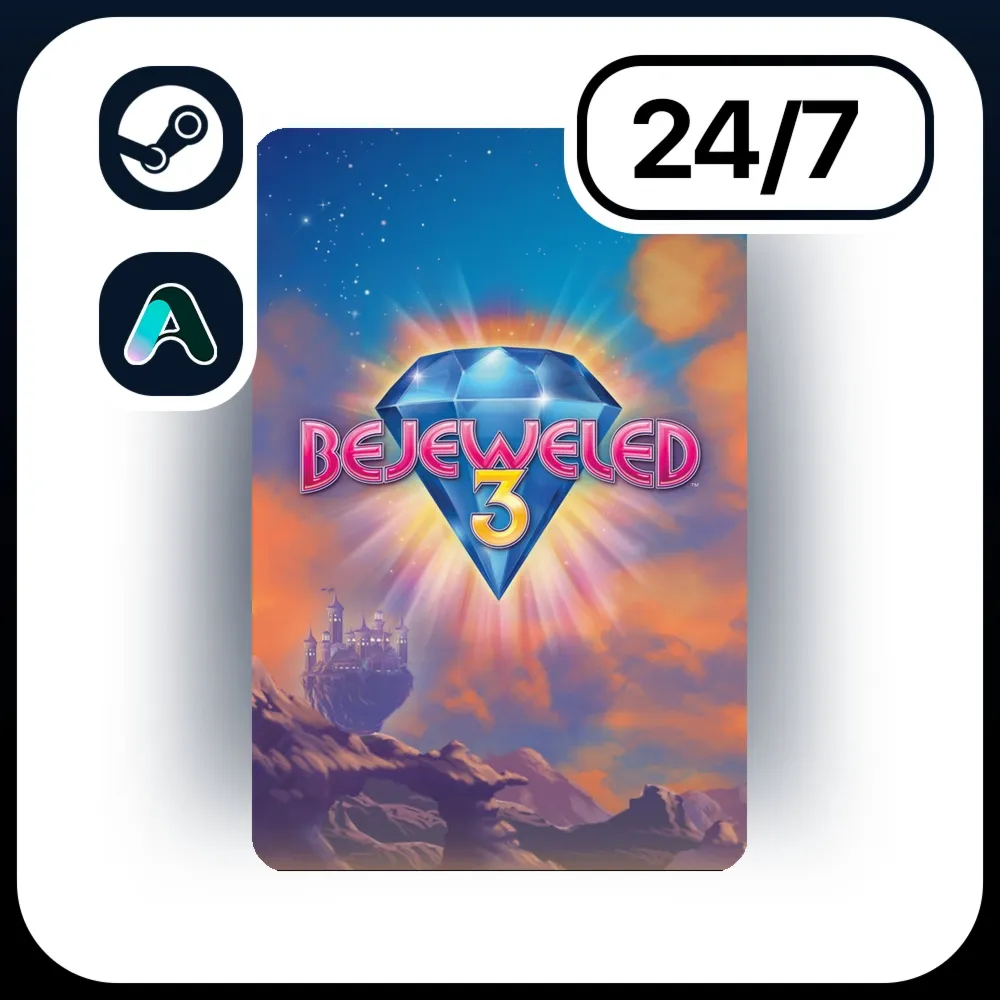 АВТО BEJEWELED 3 \ STEAM ПОДАРКОМ ДЛЯ KZ | UA | CIS 24/7