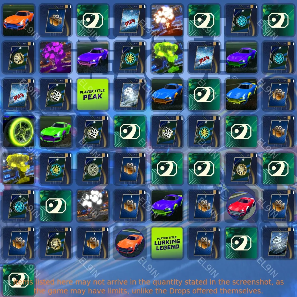 Rocket LeagueТвич Дропсы57 предметов + 