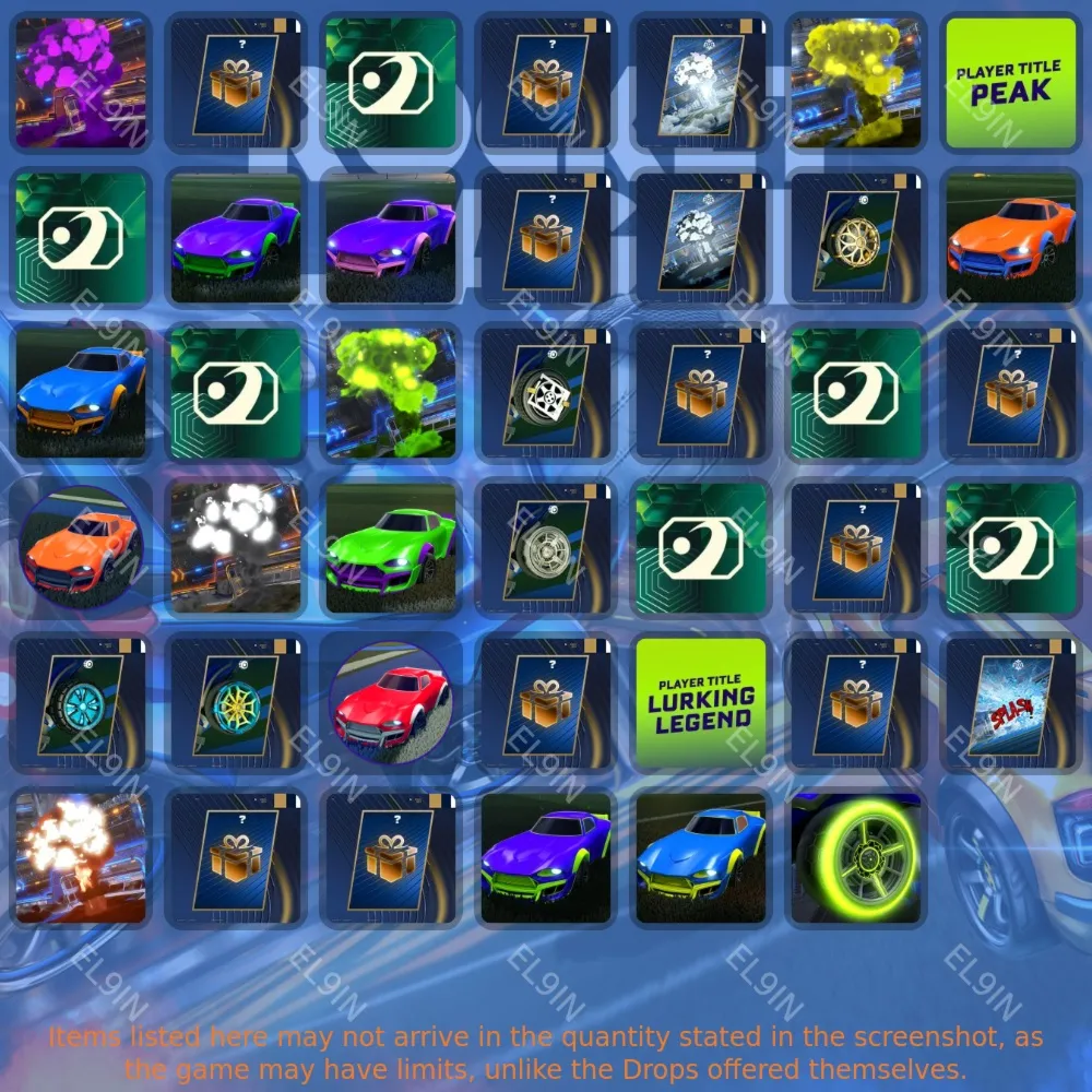 Rocket LeagueТвич Дропсы41 предметов + 