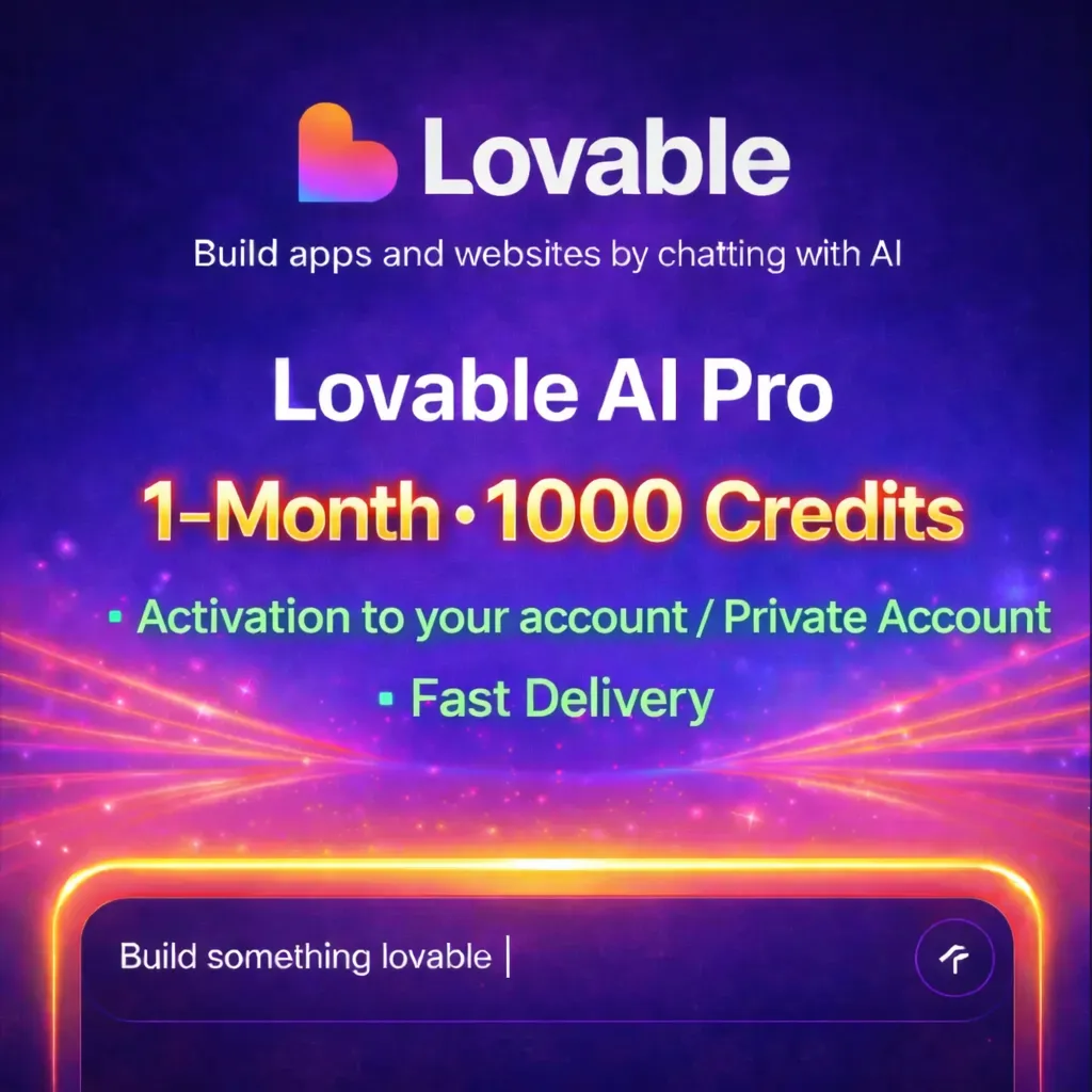Lovable AI Pro – 1000 Credits